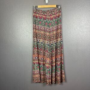 Kaiya Designs Palazzo Wide Leg Pants size Medium Print High Rise